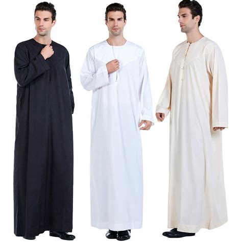 Thobe Jubba Dishdasha Robe Thobe Arab Dress Men Mens Thobes Dishdasha