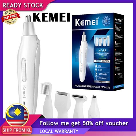 Kemei Km Electric Epilator Women Shaver Facial Hair Remover