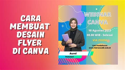 Cara Membuat Desain Flyer Menarik Dengan Canva Youtube