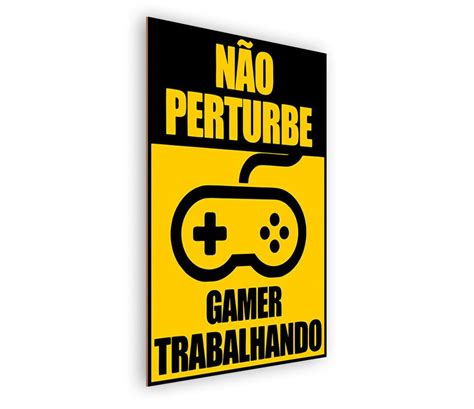 Placa Decorativa MDF Tema Gamer 02 I Love Be Nerd