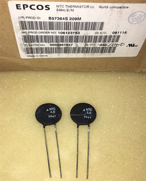 EPCOS Thermistor B57364S209M NTC 2 0 2R 12A 5pcs Lot Iccfl