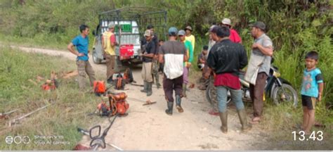 Warga Kampung Umang Kecamatan Linge Kompak Gotong Royong Bersih Jalan