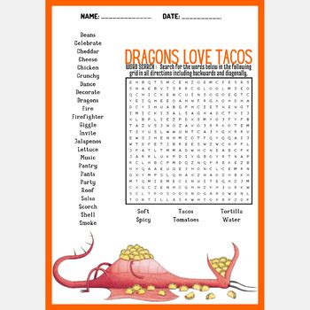 Dragons Love Tacos Coloring Pages Isamnaim