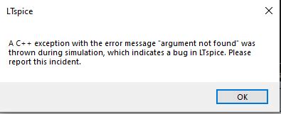 C Exception While Running A Model Q A Ltspice Engineerzone