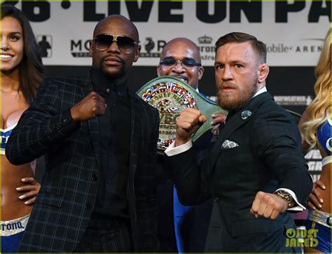 Photo Conor Mcgregor Floyd Mayweather Jr Face Off Ahead Of Big Match We Are More Than Ready 03