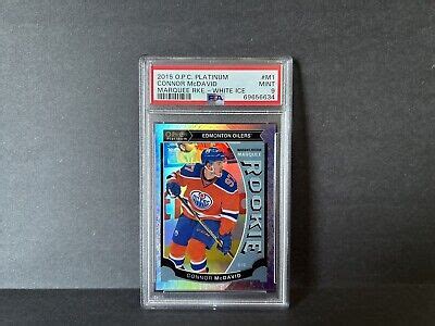 1 2015 16 O Pee Chee Platinum CONNOR MCDAVID M1 Rookie White Ice