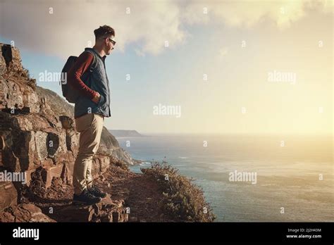 Hiker Standing Mountaintop Hi Res Stock Photography And Images Alamy