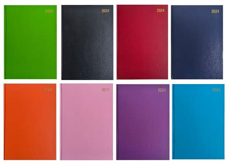 2024 A4a5 Diary One Day A Page Dap Hardback Casebound Cover Diary Full Satsun Ebay