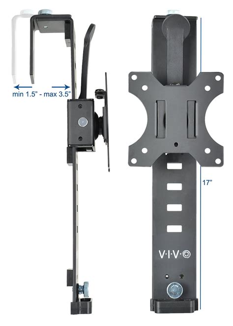 Vivo Black Office Cubicle Bracket Vesa Monitor Mount Stand Hanger