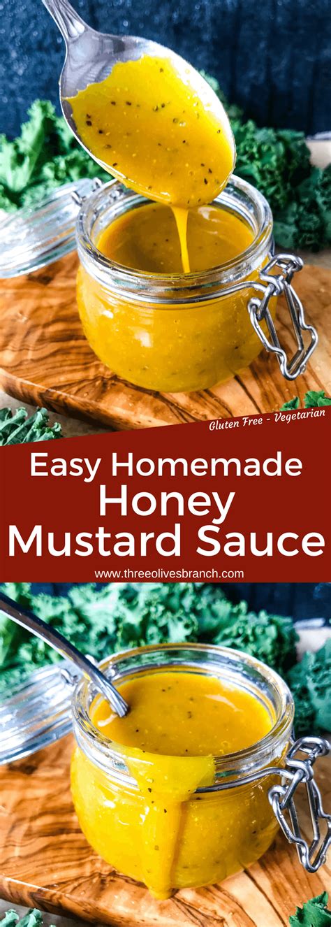 Easy Homemade Honey Mustard Sauce Three Olives Branch