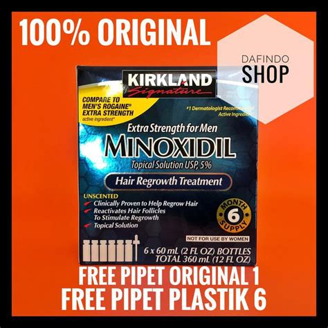 Jual UNIK Kirkland Minoxidil For Men Isi 6 Botol ISRAEL Shopee