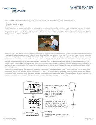 Troubleshooting Fiber 7002378 Pdf