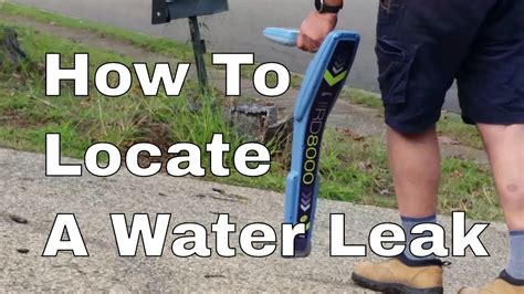 Youtube How To Find A Water Leak Underground How To Find A