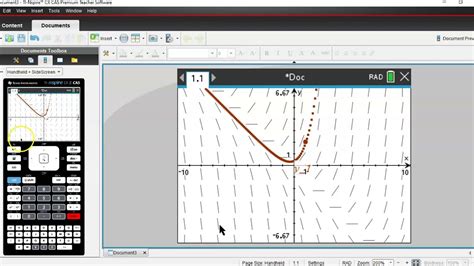 Section Differential Equations Slope Fields On The Ti Nspire