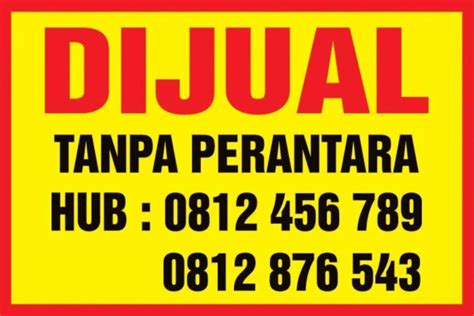 Contoh Banner Rumah Dijual Yang Menarik Dan Cara Buatnya