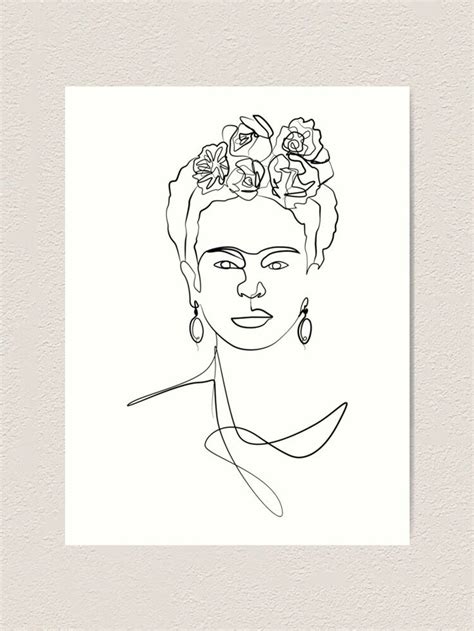 L Mina Art Stica For Sale Con La Obra Frida Kahlo Retrato De Rostro