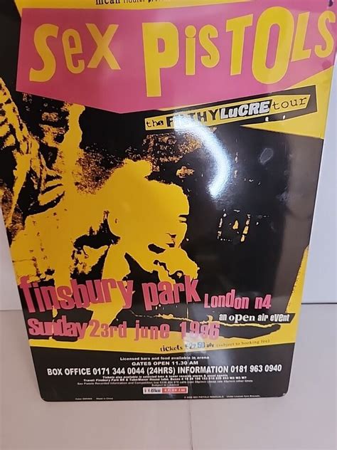 SEX PISTOLS FINSBURY PARK 1996 IGGY POP THE WILDHEARTS METAL 12X8