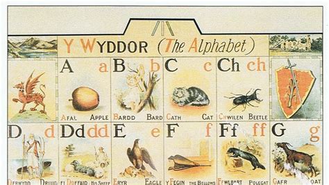 Carol Postcrossing Journey Alphabet Of The Welsh Language