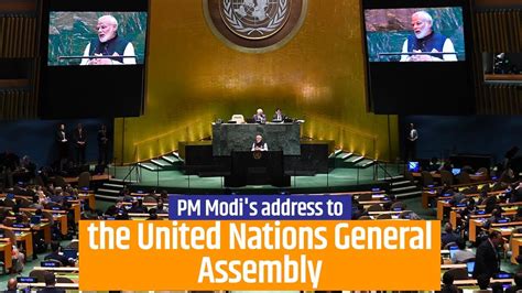 Pm Modis Address To The United Nations General Assembly In New York