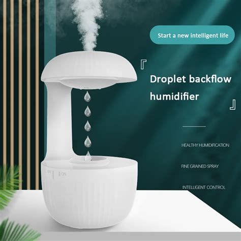 Water Droplet Air Humidifier Ml Anti Gravity Essential Oil Diffuser