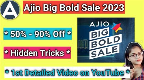 Off L Ajio Big Bold Sale L Ajio Coupon Code L Ajio