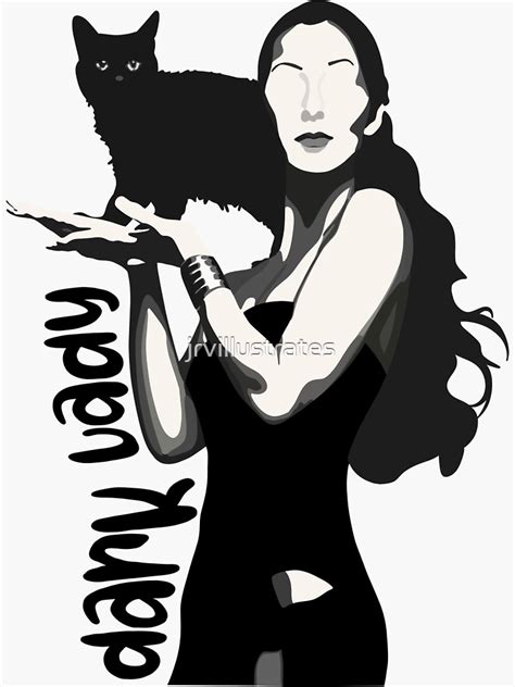 "Dark Lady - Cher" Sticker for Sale by jrvillustrates | Redbubble