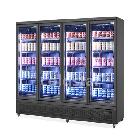 Commercial Freezer Glass Door Upright Ice Cream Display Freezer Commercial Freezer And Ice