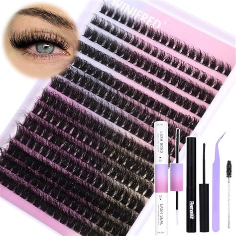 Fluffy Lash Clusters Kit Eyelash Extension Kit Mink Cluster Lashes Diy 18mm Thick Individual