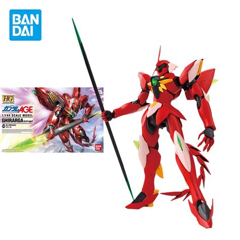 Bandai Original Gundam Model Kit Anime Figure Hg Age 1144 Ghirarga Xvt