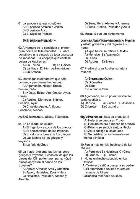 PDF CLASICISMO GRIEGO Período Jónico PREGUNTAS DOKUMEN TIPS