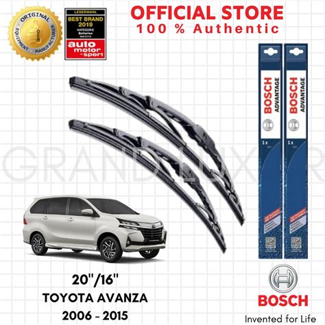 Bosch Advantage Wiper Blade Set For Toyota Avanza 2006 2015 20