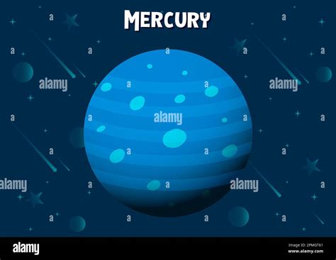 Vector Illustration Of Mercury Planet Stock Vector Image Art Alamy