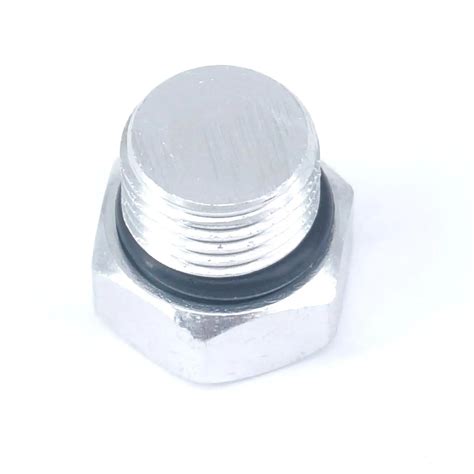 1 4 BSP Male Solid Aluminum Hex Head Plug End Cap For Pneumatic Manifold