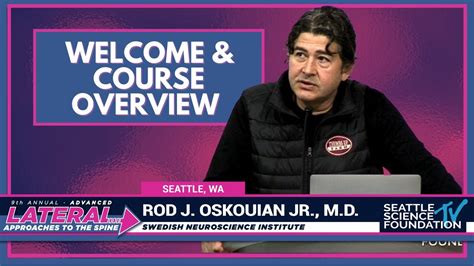 Welcome And Course Overview Rod J Oskouian Jr Md Youtube