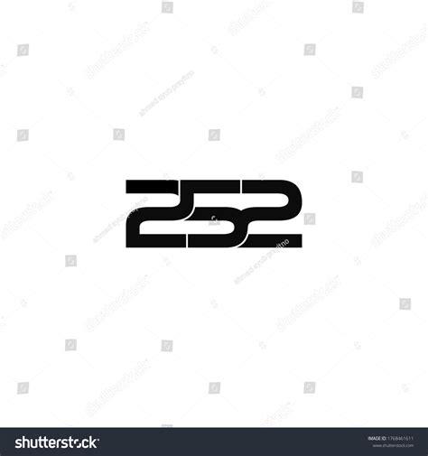 252 Letter Original Monogram Logo Design Royalty Free Stock Vector