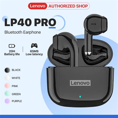 Fone De Ouvido Lenovo Lp40lp40 Pro Bluetooth 50 Estéreo Controle Touth Envio Rápido