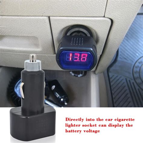 New Car Battery Voltage Meter Monitor Tester DC 12V 24V Car Digital ...