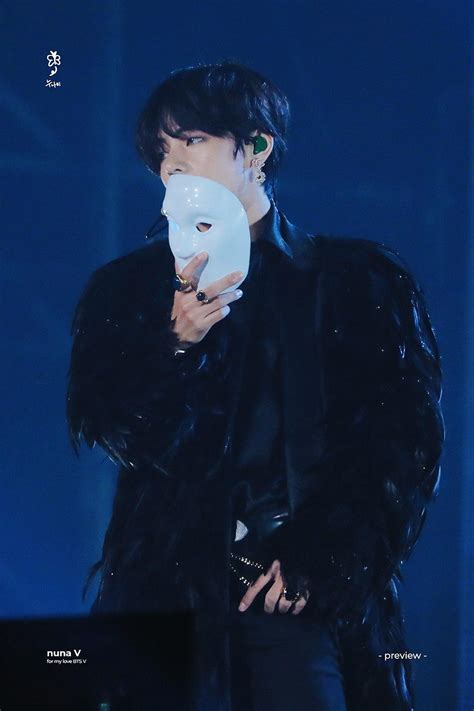 Bts S V Appears With Stunning All Feathered Coat For Singularity In