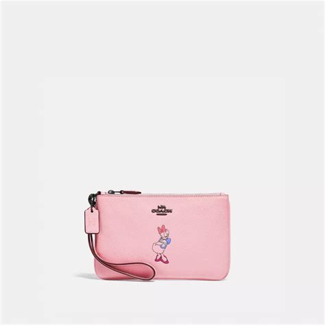 Coach® Disney X Coach Small Wristlet With Daisy Duck Motif