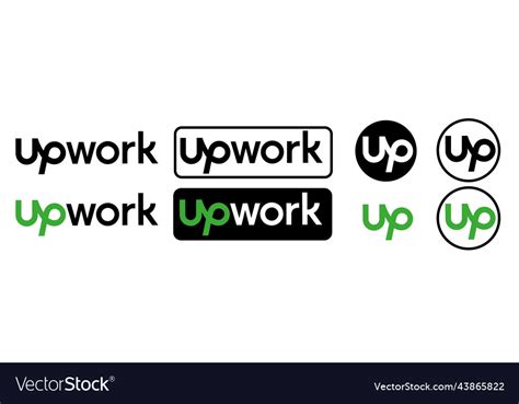 Icon Upwork Platform For Freelancers Royalty Free Vector