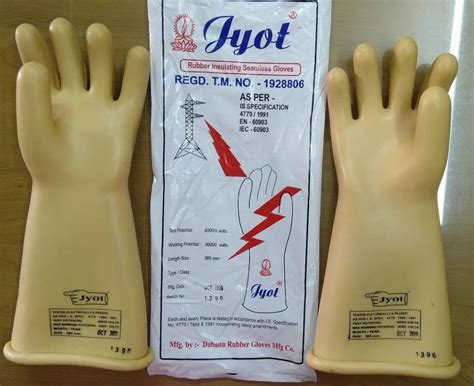 Electrical Insulation Gloves 36 Kv At Rs 3150pair विद्युत रबड़ के