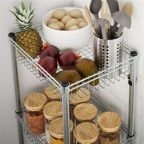 Omar Shelving Unit With 3 Baskets Galvanised 46x36x94 Cm Ikea