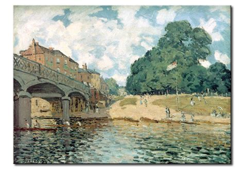 Wandbild Brücke bei Hampton Court Alfred Sisley Kunstdrucke