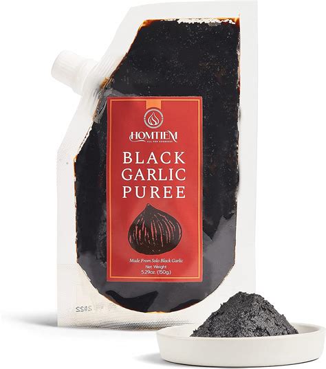 Homtiem Black Garlic Puree 529 Oz Made From Solo Black Garlic100