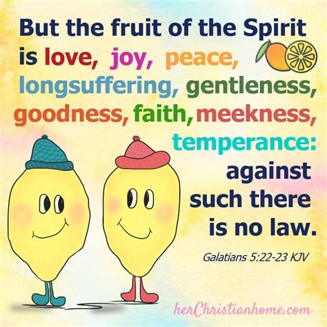 Fruit Of The Spirit Scripture