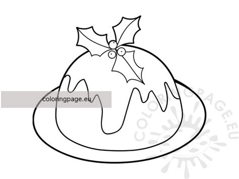 Plum Pudding Coloring Page