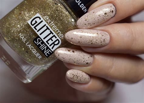 Golden Rose Extreme Glitter Shine Nail Color Glitter Goud Nagellak