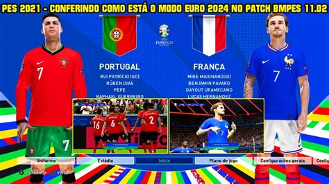 PES 2021 CONFERINDO COMO ESTÁ O MODO EURO 2024 NA NOVA ATUALIZAÇÃO DO