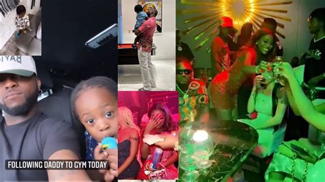 Davido Surprises His Son Ifaenyi Party With First Baby Mama Sophia