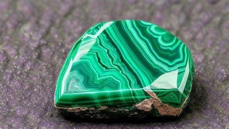 Premium Photo | A green malachite stone